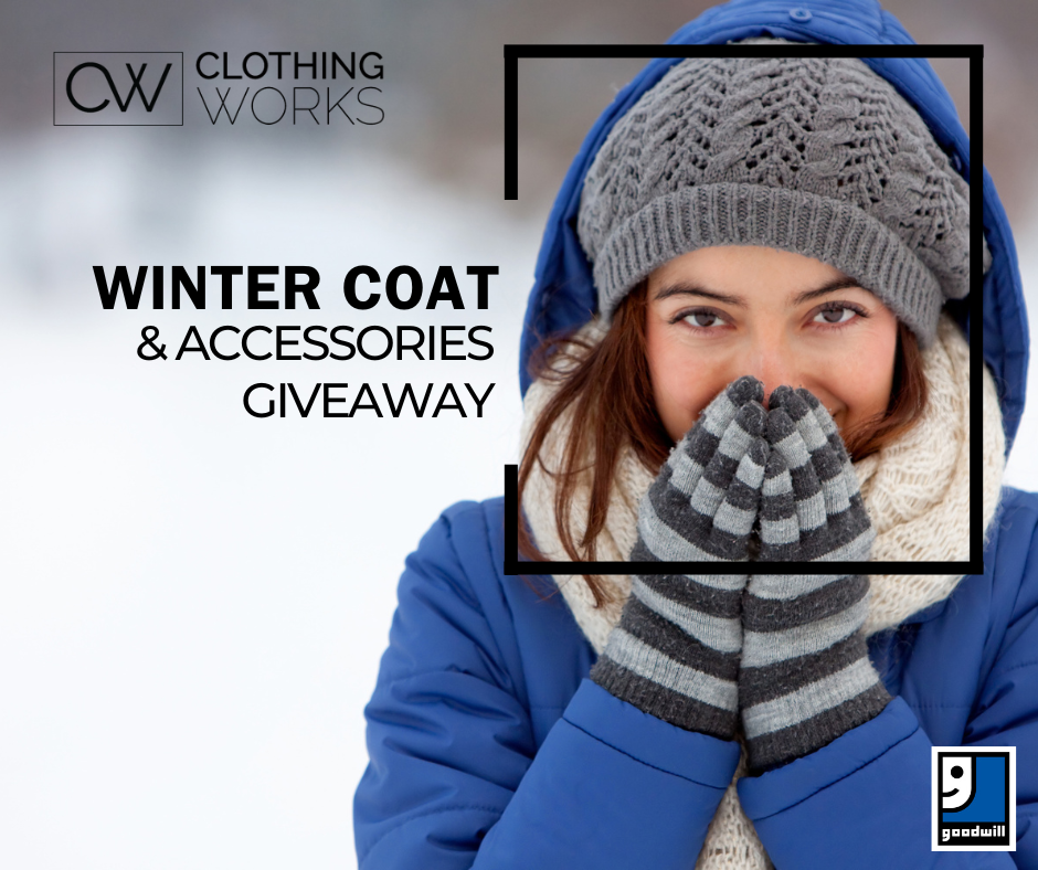 Poster for winter coat drive.